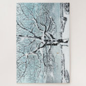 Snowy Winter landschaftlich Jigsaw Puzzle (Vertikal)