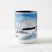 Snowy Winter Large Tasse (Zentrum)