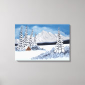 Snowy Winter Leinwanddruck (Vorderseite)
