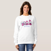 Snowy Winter Maltese In Pink Sweatshirt (Vorne ganz)