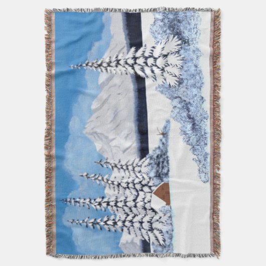 Snowy Winter Medium Decke (Vorderseite Vertikal)