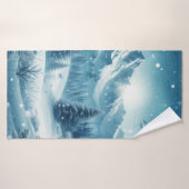 Snowy Winter Mountain Badehandtuch (Badehandtuch)