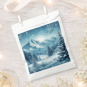 Snowy Winter Mountain Geschenktütchen (Ausgeschnitten)