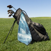 Snowy Winter Mountain Golfhandtuch (Gras)