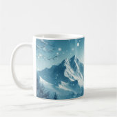 Snowy Winter Mountain Kaffeetasse (Links)