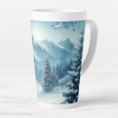 Snowy Winter Mountain Milchtasse (Rechte Ecke)