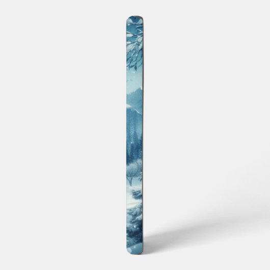 Snowy Winter Mountain Samsung Galaxy Hülle (Linke Seite)