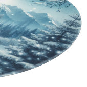 Snowy Winter Mountain Schneidebrett (Ecke)