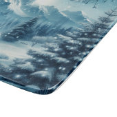 Snowy Winter Mountain Schneidebrett (Ecke)