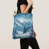 Snowy Winter Mountain Tasche (Von Nahem)
