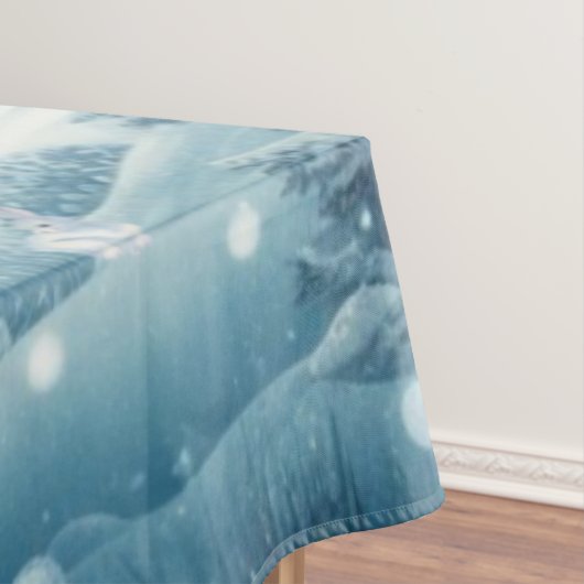 Snowy Winter Mountain Tischdecke (Beispiel)