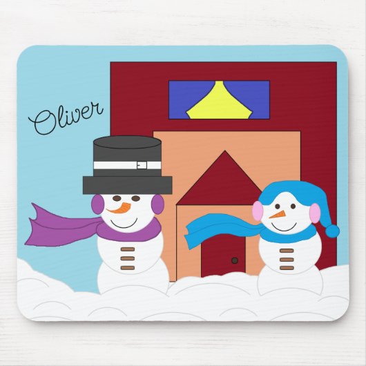 Snowy Winter Mousepad (Vorne)