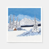 Snowy Winter Napkins Serviette (Vorderseite)