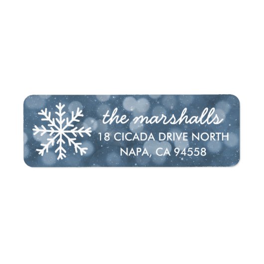 Snowy Winter Night Bokeh Holiday (Vorne)