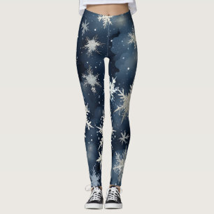 Snowy Winter Night Leggings