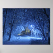 Snowy Winter Night Poster (Vorne)