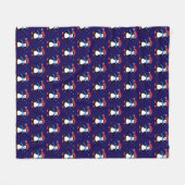Snowy Winter Penguin Fleecedecke (Vorderseite (Horizontal))