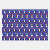 Snowy Winter Penguin Geschenkpapier Set (Vorderseite 3)