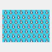 Snowy Winter Penguin Geschenkpapier Set (Vorderseite 2)