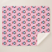 Snowy Winter Penguin Sherpadecke (Vorderseite (Horizontal))