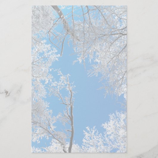 Snowy Winter Scene Briefpapier (Vorderseite)