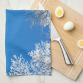 Snowy Winter Scene Handtuch (Viertel Falte)