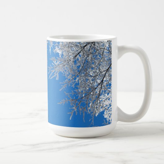 Snowy Winter Scene Kaffeetasse (Rechts)