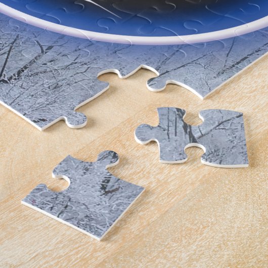 Snowy Winter Scene Quote Puzzle (Seite)