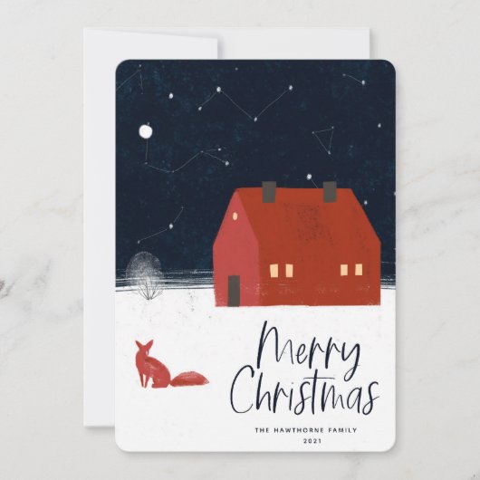 Snowy Winter Scene Weihnachten (Vorderseite)