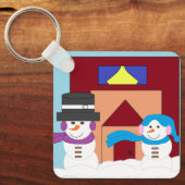 Snowy Winter Schlüsselanhänger (Vorderseite)