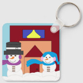 Snowy Winter Schlüsselanhänger (Rückseite)