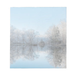 Snowy Winter Tree Der Park der Villa Negroni Notizblock