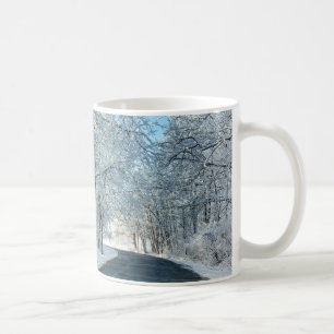 Snowy Winter Trees Kaffeetasse