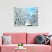 Snowy Winter Trees Leinwanddruck (Insitu (Wohnzimmer))