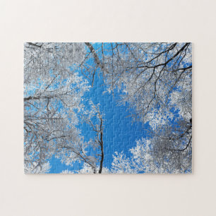 Snowy Winter Trees Puzzle