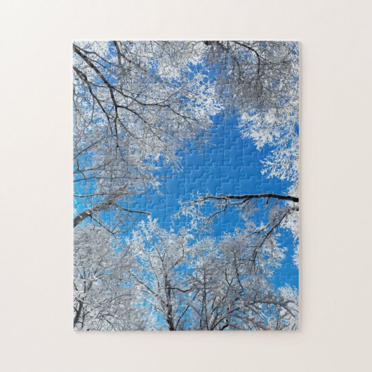 Snowy Winter Trees Puzzle (Vertikal)