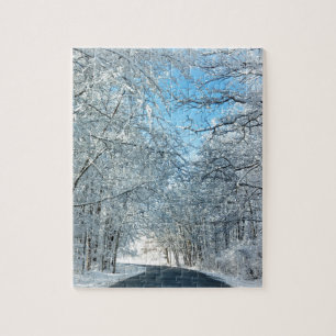 Snowy Winter Trees Puzzle