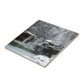 Snowy-Winter-Wasserfall Fliese (Seite)
