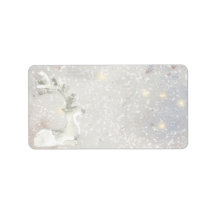 Snowy Winter White Stag Mailing & Tagging Labels