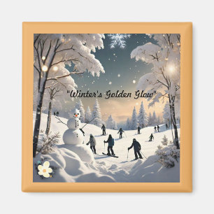 "Snowy Winter Wonderland" Magnet