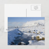 Snowy Winterland Postkarte (Vorne/Hinten)