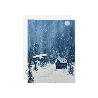 Snowy Wonderland Postcard Postkarte