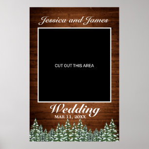 Snowy Wood & Forest Country Weddings Foto Prop Poster