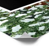 Snowy Wood & Forest Frohe Weihnachtsfeier Foto Pro Poster (Ecke)