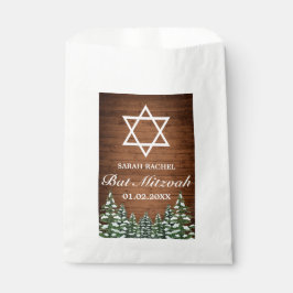 Snowy Wood & Forest Rural Pine Bar Bat Mitzvah Geschenktütchen