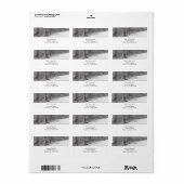 Snowy Woods Address Labels Adressaufkleber (Vorne)