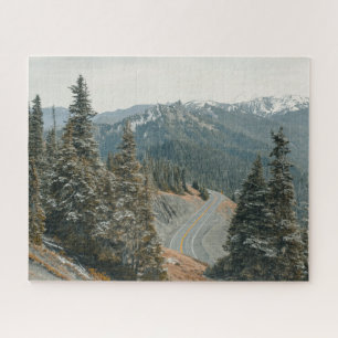 Snowy Woods entlang Highway Puzzle