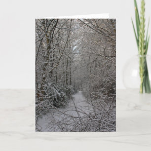 Snowy Woods Feiertagskarte