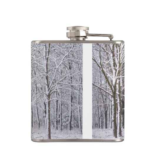 Snowy Woods Flachmann (Rückseite)