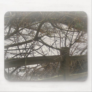 Snowy Woods Mousepad